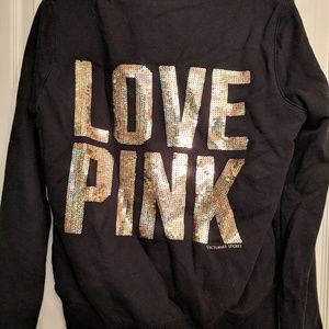 Victoria's Secret Pink fur zip up jacket